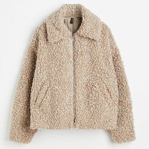 H&M Ladies Teddy Coat Size Medium